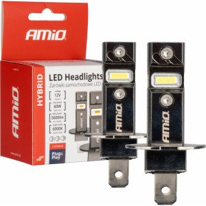 Amio LED Headlights Hybrid series H3 6000K Canbus 60W AMIO-04113