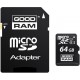 Goodram microSDXC 64GB Class 10 card reader adapter