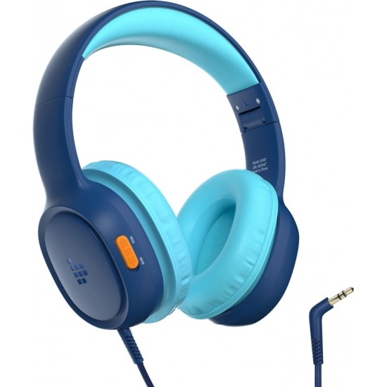 Tronsmart KH01 Wired Headphones for Kids, Safe - Blue