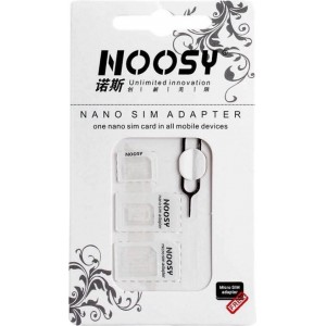 Hurtel Noosy Adapter Nano Micro Sim 3in1 iPhone Set + key