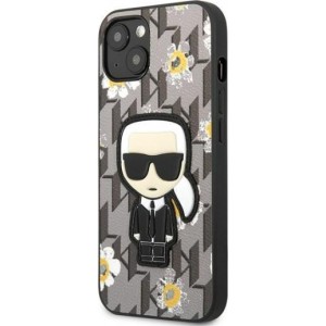 Karl Lagerfeld case for iPhone 13 6,1" KLHCP13MPMNFIK1 grey hard case Monogram Iconic Karl