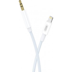 XO cable audio NB-R211A Lightning - jack 3,5mm 1,0 m white-blue