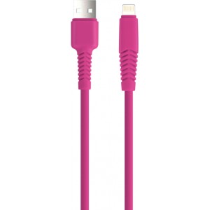 Setty cable USB - Lightning 1,5 m 2,1A KSA-L-1.526 pink