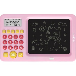 Telforceone Maxlife kids writing board with calculator MXWB-01 pink