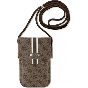 Guess bag for phone GUOWBP4RPSW brown Wallet 4G Stripes