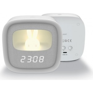 Alarm clock with LED Bunny night light PURE FNL-06 AURORA white square Forever Light