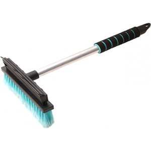 Tom-Par Car Brush & Silicone Squeegee 2in1 Aluminium K