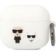 Cg Mobile Sas Karl Lagerfeld case for Airpods 3 KLACA3SILKCW white Silicone Karl & Choupette