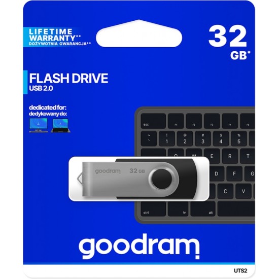 Goodram pendrive 32GB USB 2.0 Twister black