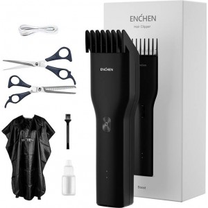 Enchen Hair clipper (3-21mm) + accessories ENCHEN BOOST-B Set (black)