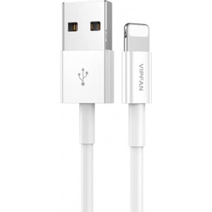 Vipfan USB to Lightning cable VFAN X03, 3A, 1m (white)