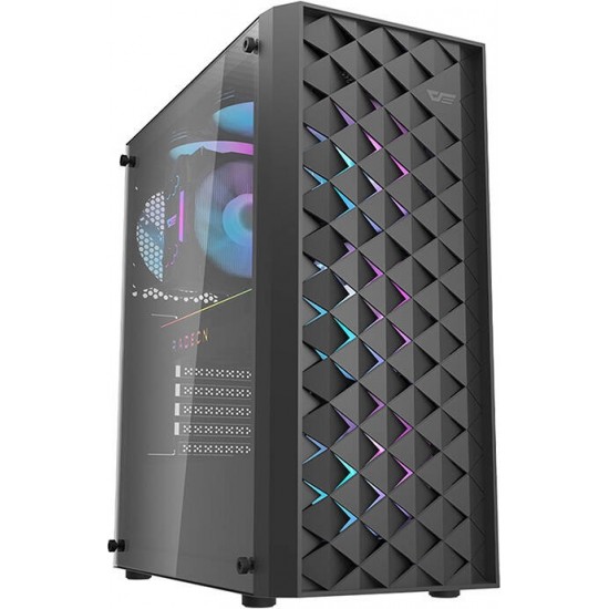 Darkflash DK351 computer case (black) + 4 RGB fans