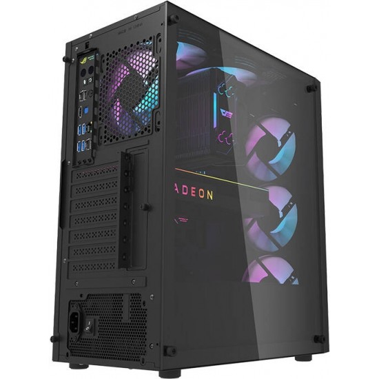 Darkflash DK351 computer case (black) + 4 RGB fans