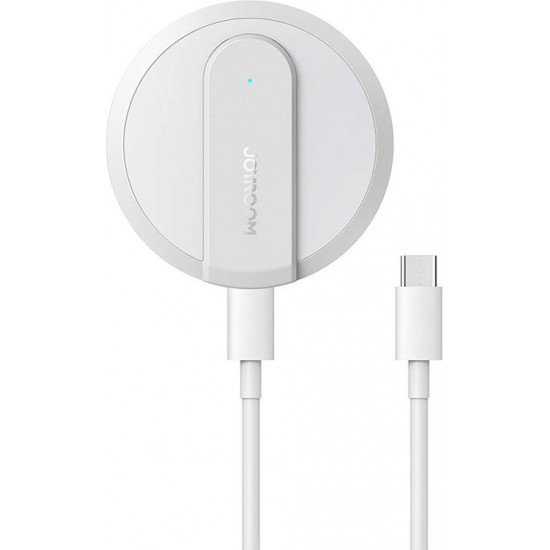 Joyroom JR-A28 ultra-thin magnetic induction charger, 15W (white)