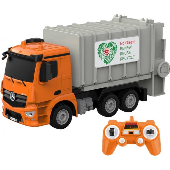 Double Eagle Remote control RC garbage truck 1:26 Double Eagle ( orange) Mercedes-Benz Antos E676-003