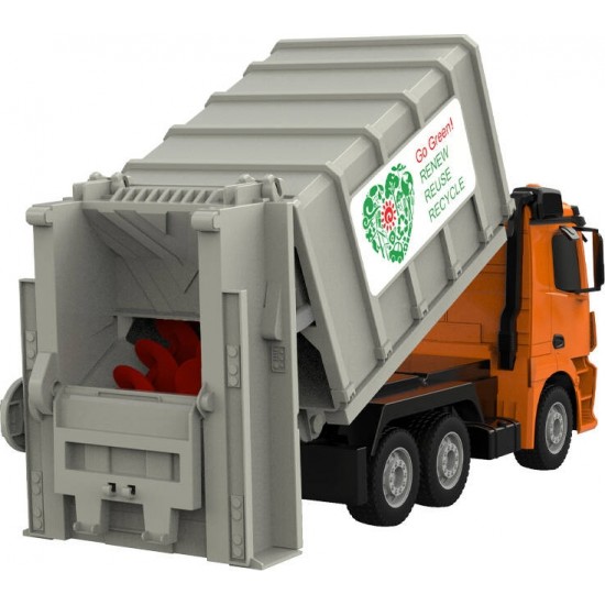 Double Eagle Remote control RC garbage truck 1:26 Double Eagle ( orange) Mercedes-Benz Antos E676-003