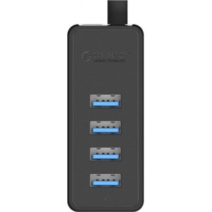 Orico W5P-030 USB to 4x USB 3.0 Hub Adapter (black)