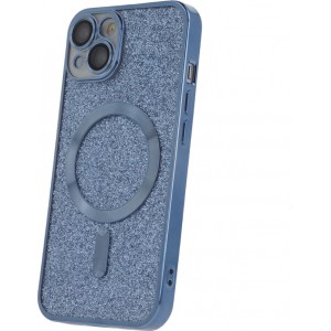 Glitter Chrome Mag case for iPhone 15 Pro Max 6,7" blue