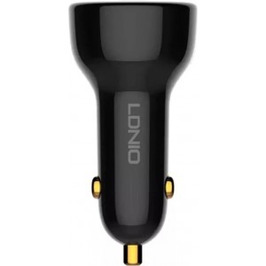 Ldnio C101 Car Charger, USB USB-C, 100W USB-C to USB-C Cable (Black)