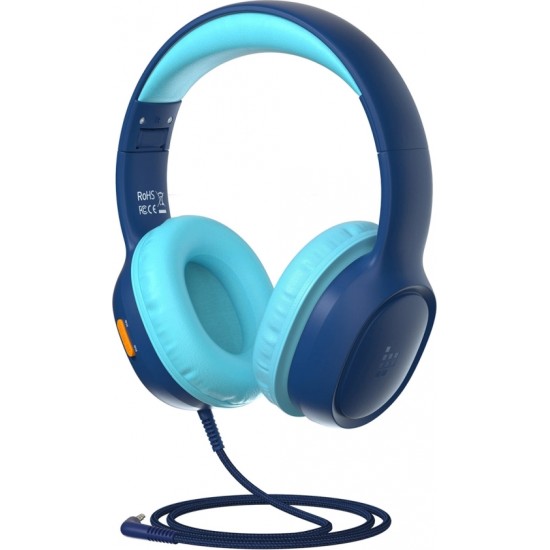 Tronsmart KH01 Wired Headphones for Kids, Safe - Blue