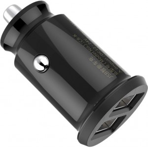 Baseus Grain Car Charger CCALL-ML01 mini charger 2x USB-A 3.1A - black