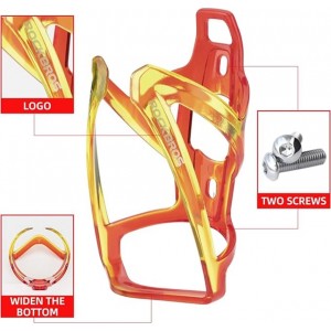 Rockbros FK338 bicycle holder for water bottle - red and yellow