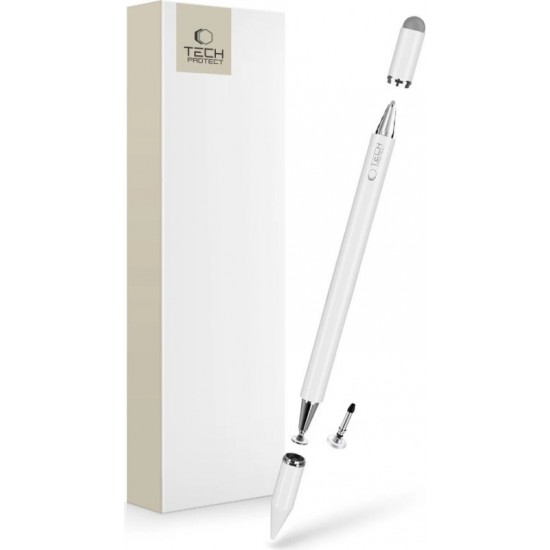 Tech-Protect USP200 3-TIP Stylus Passive Pen - White