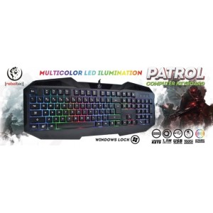 Rebeltec Patrol wire keyboard with backlight black