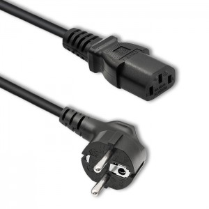 Qoltec Power cable IEC C13/SCHUKO | 3x0.75mm² | 0.6m