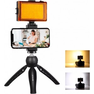 Puluz Live recording kit tripod LED lamp phone clamp PKT3131B