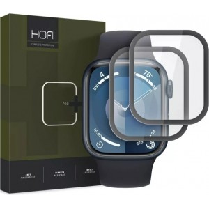 Hofi Hybrid Pro 2-Pack Hybrid Glass for Apple Watch 7 / 8 / 9 (45mm) Black