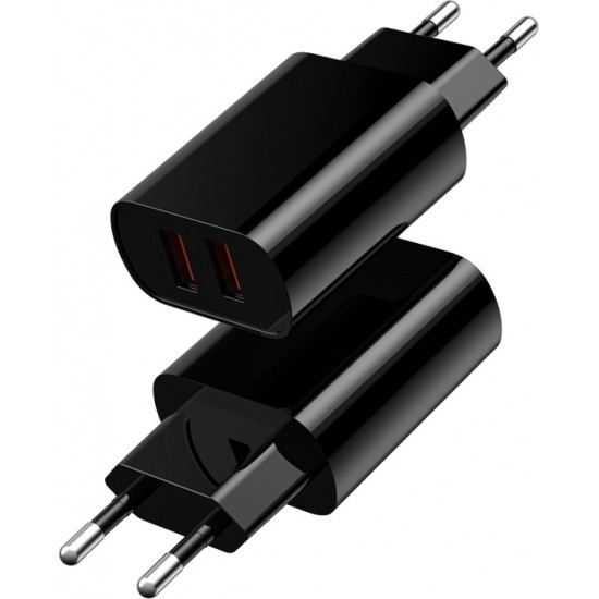 Wiwu wall charger Wi-U003 2,1A 2x USB black