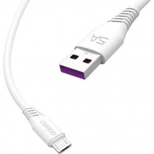 Dudao cable USB / micro USB cable 5A 1m white (L2M 1m white)