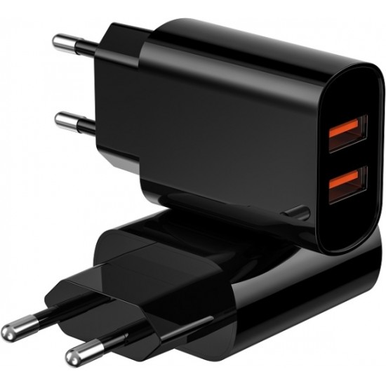 Wiwu wall charger Wi-U003 2,1A 2x USB black