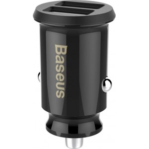 Baseus Grain Car Charger CCALL-ML01 mini charger 2x USB-A 3.1A - black