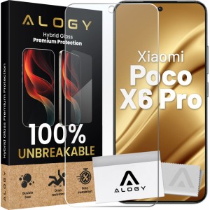 Alogy Hybrid Glass for Xiaomi Poco X6 Pro for Alogy Flexi Glass 9H Case Friendly Flat Screen Protector