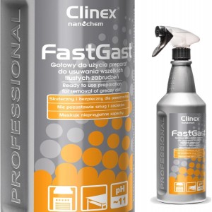 Clinex A detergent for cleaning greasy dirt in the kitchen for hoods, countertops, floors and walls CLINEX FastGast 1L