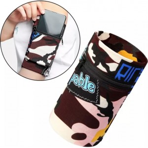 4Kom.pl Fabric armband for running fitness brown