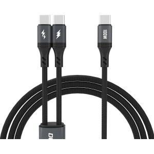 Dudao L3F 2in1 Cable 100W 1.2m 2 x USB-C - Black