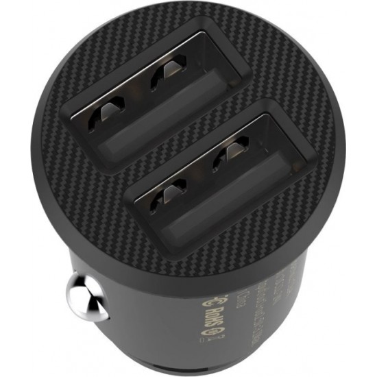 Baseus Grain Car Charger CCALL-ML01 mini charger 2x USB-A 3.1A - black