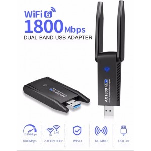 Roger UBAX6 USB 3.0 WiFi 6 Adapter 802.11ax / 1800mbps / Realtek 8832BU