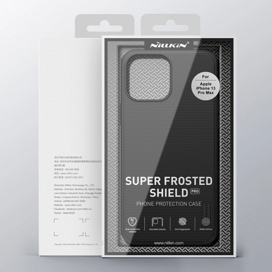 Nillkin Super Frosted Shield Pro durable case cover for iPhone 13 Pro Max red