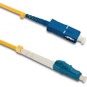 Qoltec Patchcord fiber optic LC/UPC - SC/UPC | Singlemode | 9/125 | G652D | Simplex | 2m