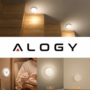 Alogy Lamp LED motion sensor dusk night lamp Alogy Sensor Light Wireless furniture lighting Warm light 3000k