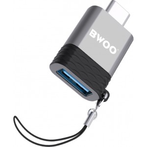 BWOO adapter BZ-35 USB - USB-C gray OTG