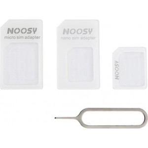 Hurtel Noosy Adapter Nano Micro Sim 3in1 iPhone Set + key