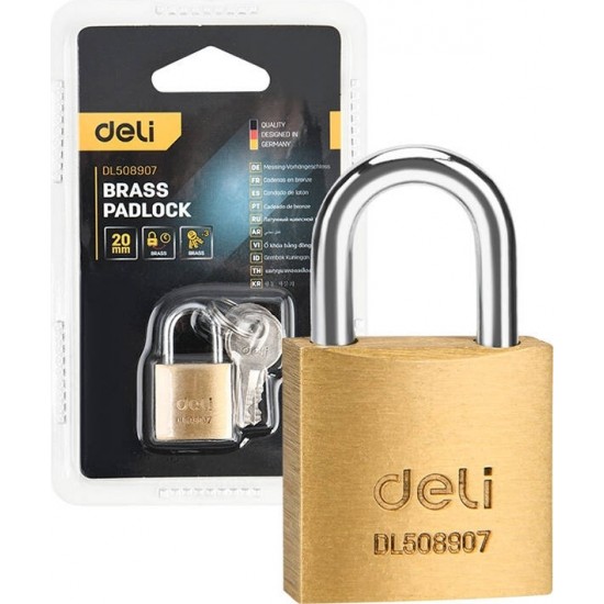 Deli Tools brass padlock EDL508907