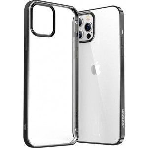 Joyroom New Beautiful Series ultra thin case with electroplated frame for iPhone 12 Pro Max black (JR-BP796)