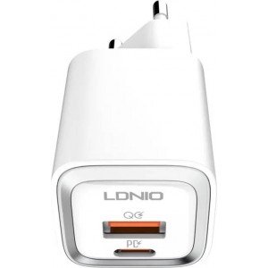 Ldnio MFi wall charger LDNIO A2318M, USB-C+USB, USB-C to Lightning 20W