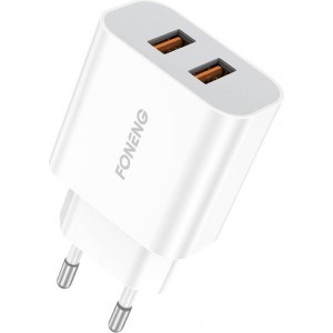 Foneng Fast charger Foneng 2x USB EU45 12W + USB Micro cable